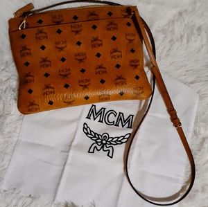 Authentic MCM Crossbody in Visetos Original